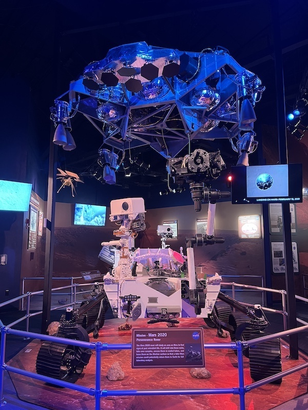Perseverance Mars Rover displayed at the Kennedy Space Center