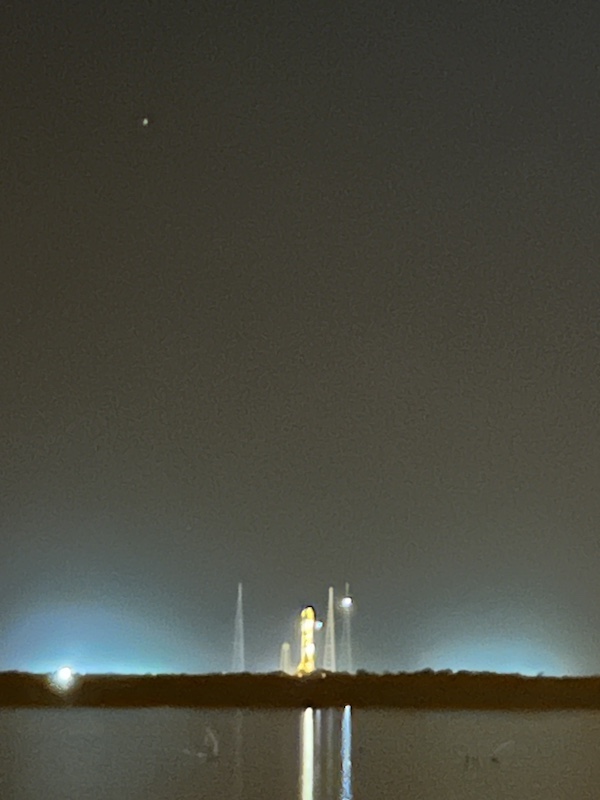 3 miles from the SpaceX rocket launch at 39B Saturn V Hanger KSC